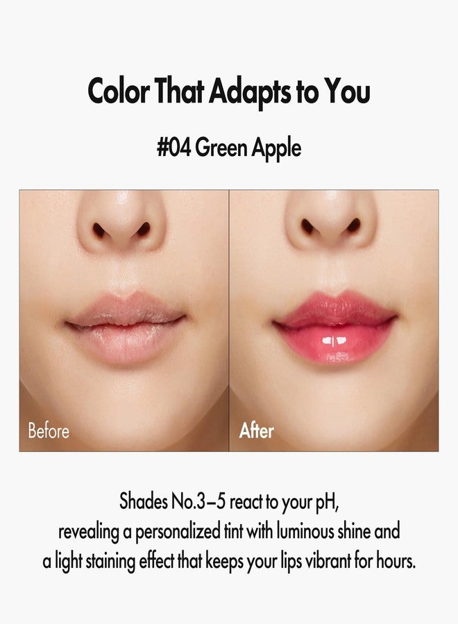 ELROEL Blanc Essential Lip Oil - 50HR Moisturizing, Hydrating & Color Changing Korean Tinted Lip Oil Gloss Makeup with 6 Plant Extracts - Lightweight, Non-Sticky Finish 0.15 fl oz (#04 Green Apple) - Image 5